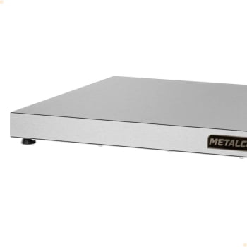 Mesa Quente Pista Aquecida Aço Inox Metalcubas Temperatura Regulável 100x45cm PAM 1000 127V