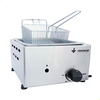 Fritador Simples Venancio 5 Litros Óleo a Gás Baixa Pressão SFG112
