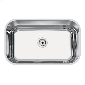 Cuba Tramontina Lavínia 56x34 cm Standard em Aço Inox Polido 56 BL com Válvula 94085507