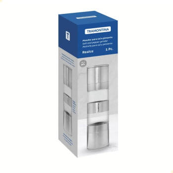 Moedor Tramontina de Sal e Pimenta Realce Duplo em Aço Inox 61655000