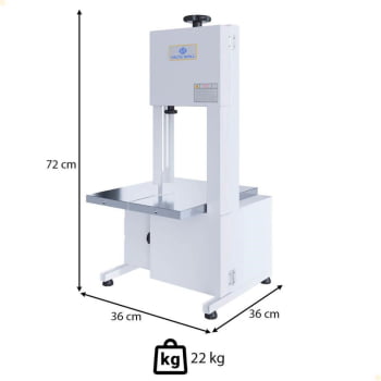 Serra Fita 1,46mts Delta Grill Branca 1/3 CV Bivolt Monofásica 1026