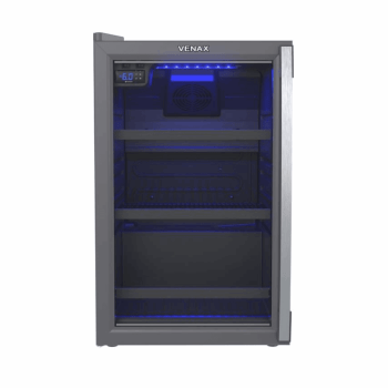 Cervejeira Venax Blue Light 100 Litros Porta Invertida Grafite 220V 29156
