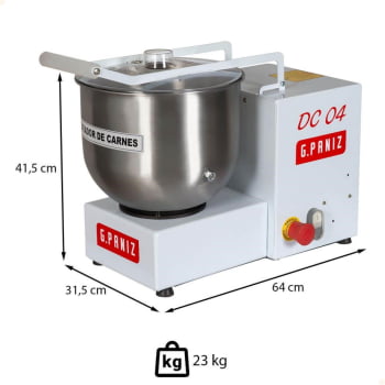 Desfiador de Carne G.Paniz DC-04 Epóxi Bivolt Monofásica 4 Kg