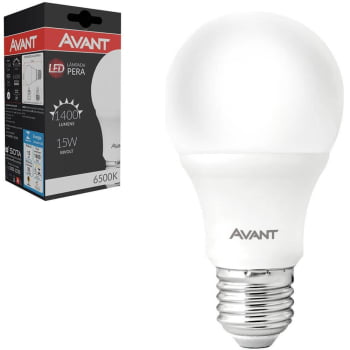 Kit 10 Lâmpadas Pera LED (A60) 15w HE1350 Avant Base E27 Bivolt BR6500K - CÓD 276151370