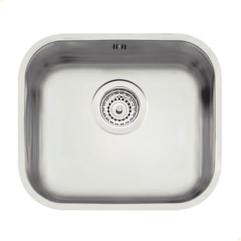 Cuba Tramontina Lavínia 40 BL Prime em Aço Inox Acetinado 40x34 cm com Escape e Válvula 94020103