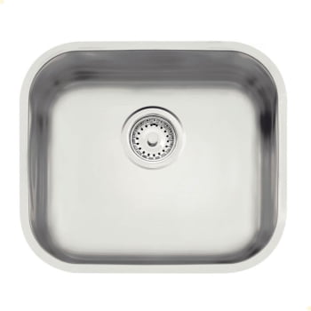 Cuba Tramontina Lavínia 40 BL Prime em Aço Inox Acetinado 40X34 cm com Válvula 94020107