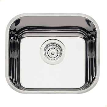 Cuba Tramontina Lavínia 40 BL Prime em Aço Inox Alto Brilho 40x34 cm com Válvula 94020202