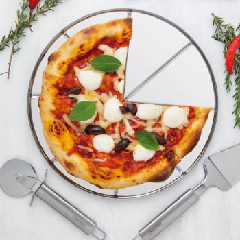Cortador De Pizza Tramontina Marffim Em Aço Inox 63809130