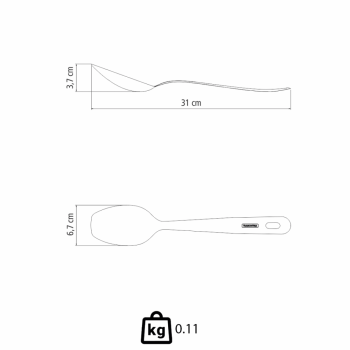 Colher Para Arroz Tramontina Extrata Multiuso Em Aço Inox 63815101