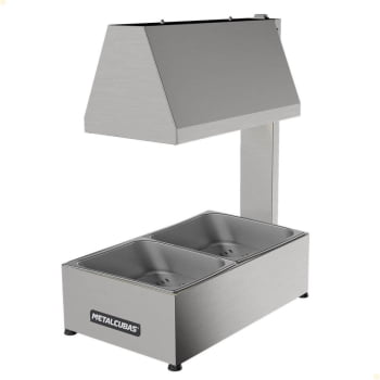 Conservador De Fritura Elétrico Metalcubas 2 cubas Em Inox MCF02CP 127V