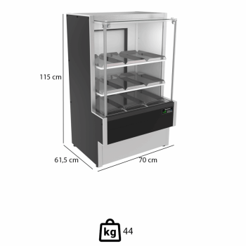 Balcão Vitrine Eco-Lite Venâncio Standard Aquecida 242 L 220V VBVEC7 50886