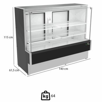 Balcão Vitrine Eco-Lite Venâncio Standard Seca 508 L 220V VBVEC14 50911