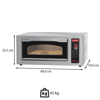 Forno Lastro para Pizza Elétrico G.Paniz Digital FPE-400D 220V Monofásico