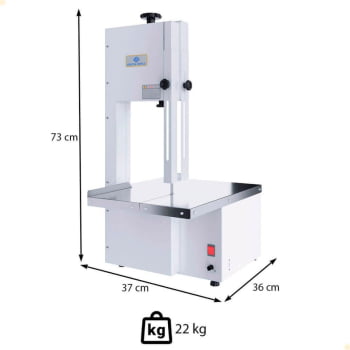 Serra Fita 1,46mts Delta Grill Branca 1/3 CV Bivolt Monofásica 1026