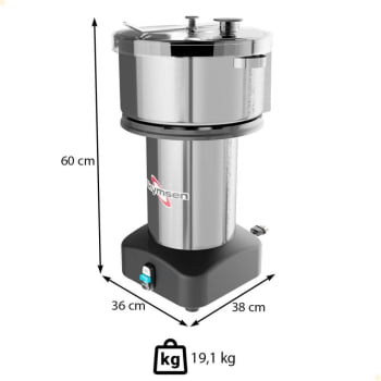 Processador de Alimentos Cutter Skymsen em Inox 8 Litros 220V - CR-8L 619493