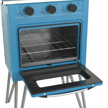 Fogão a Gás Venax Gemini 2 Queimadores Vetro Azul GLP 7507