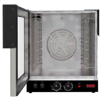 Forno Assador Industrial Turbo Elétrico Saro Com 6 Esteiras 127V Com Timer FT611