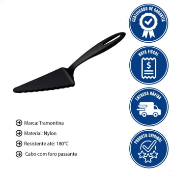 Espátula para Bolo e Torta Tramontina Ability em Nylon Preto 25164100