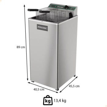 Fritadeira Elétrica Zona Fria Óleo Metalcubas FOE 15 P 220V MTC0080 (23633)