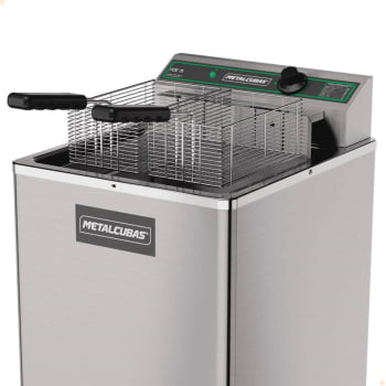 Fritadeira Elétrica Zona Fria Óleo Metalcubas FOE 15 P 220V MTC0080 (23633)