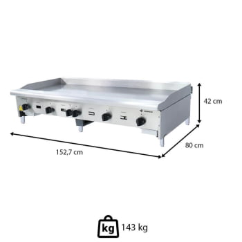 Chapa Linha Americana Venâncio 18mm 150cm Gás GLP Baixa Pressão CG150 