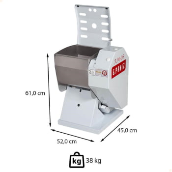 Amassadeira Semirrápida G.Paniz AM-05 Bivolt Monofásica 5 Kg