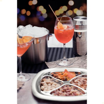 Coqueteleira Para Drinks Tramontina Millenium Em Aço Inox Com Detalhes Foscos 680 ml 61346080