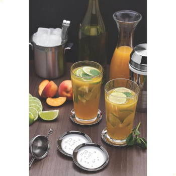 Coqueteleira Para Drinks Tramontina Millenium Em Aço Inox Com Detalhes Foscos 680 ml 61346080