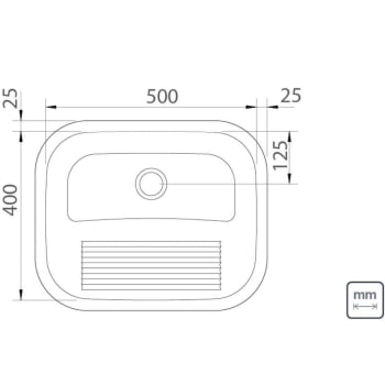 Kit 2 Tanques de Encaixe Tramontina Hera 34 L em Aço Inox Acetinado 50x40 cm + Sifão 94400107X2-900X