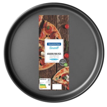 Assadeira Para Pizza Tramontina Brasil Em Alumínio E Starflon Max Grafite 35cm 2,5L 20058035