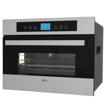 Kit Forno Elétrico Fischer Platinium Embutir 43L Air Fryer 8 Funções+ Micro-Ondas Platinium 35l 127v