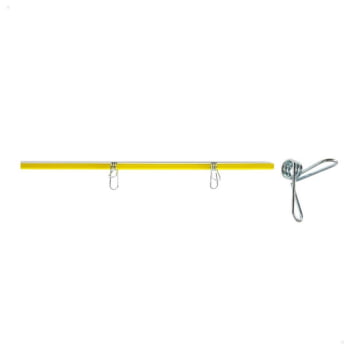 Vareta Zebu De Fibra De Vidro Amarelo 160cmx10mm (50 Un.) Para Cercas Móveis 40541