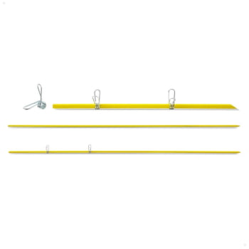 Vareta Zebu De Fibra De Vidro Amarelo 160cmx10mm (50 Un.) Para Cercas Móveis 40541