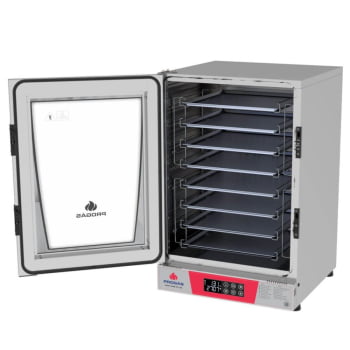 Kit Forno Elétrico Progás Plus C/Vapor 220V Com Mesa MES-008 Prp E 8 Bandejas Imeca