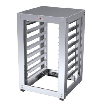Kit Forno Elétrico Progás Plus C/Vapor 220V Com Mesa MES-008 Prp E 8 Bandejas Imeca
