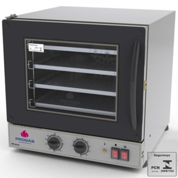 Kit Forno Elétrico Progás Turbo Fast Oven 127V Com Mesa PRP-004 G2 E 4 Bandejas Imeca