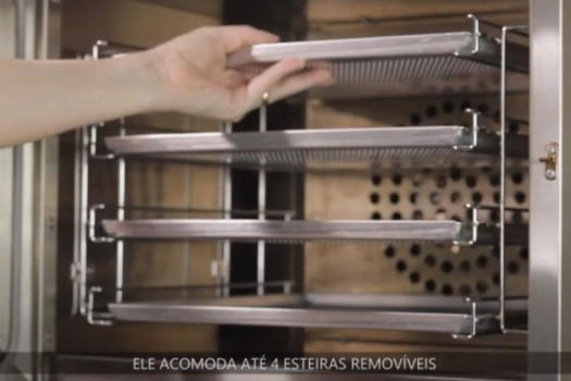 Kit Forno Elétrico Progás Turbo Fast Oven 127V Com Mesa PRP-004 G2 E 4 Bandejas Imeca