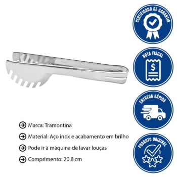 Pegador De Massa Tramontina Utility Em Aço Inox Acabamento Em Brilho 63800602