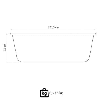Forma Para Bolo Tramontina Brasil Em Alumínio Antiaderente Starflon Premium Preto 24cm 2,6L 20062024