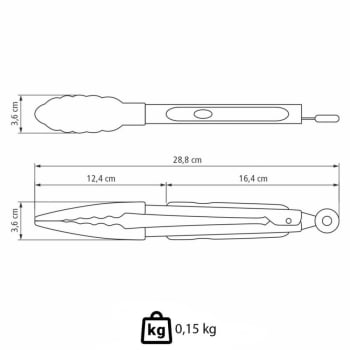 Pegador Multiuso Tramontina Moldê Em Silicone Cinza E Aço Inox 29cm 25817160