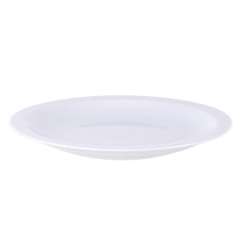 Prato Sobremesa Tramontina Laura Em Porcelana 21cm Branco 96600156