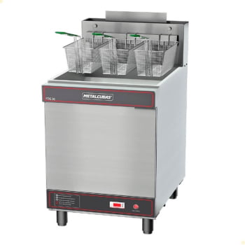 Fritador A Óleo Metalcubas FOG 3 Cestos Premium A Gás 45L 220V 24389