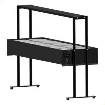 Buffet Térmico Aquecido Saro Em Inox 10 Cubas Com Tampa 220V Preto BF1022