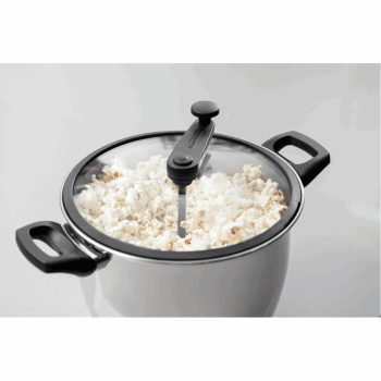 Pipoqueira Tramontina Allegra Em Aço Inox e Tampa de Vidro 22 cm 5.6L 62658220