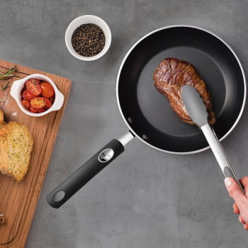 Pegador Multiuso Tramontina Moldê em Silicone Cinza e Aço Inox 35 cm 25817161