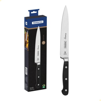 Faca Utility Tramontina Century em Aço Inox e Cabo de Policarbonato e Fibra de Vidro 6" 24010106 Faca Utility Tramontina Century em Aço Inox e Cabo de Policarbonato e Fibra de Vidro 6" 24010106