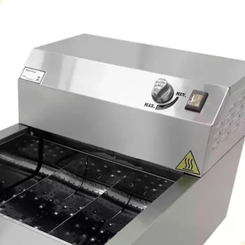Conservador de Fritura Elétrico Venâncio Linha Prime Aço Inox Uma Cuba Aquecedor 18" 220v