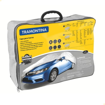 Capa Impermeável Proteção Carros Tramontina Tamanho G Carros até 5,2M 43780003 Capa Impermeável Proteção Carros Tramontina Tamanho G Carros até 5,2M 43780003