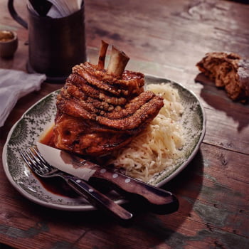 Jogo de Talheres Churrasco Tramontina Jumbo Inox Cabo Madeira Castanho Polywood 12 Peças 21199996