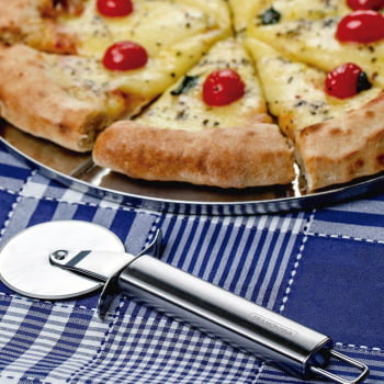 Kit Cortador De Pizza Tramontina Marffim + 12 Pegadores Para Pizza Tramontina Utility 